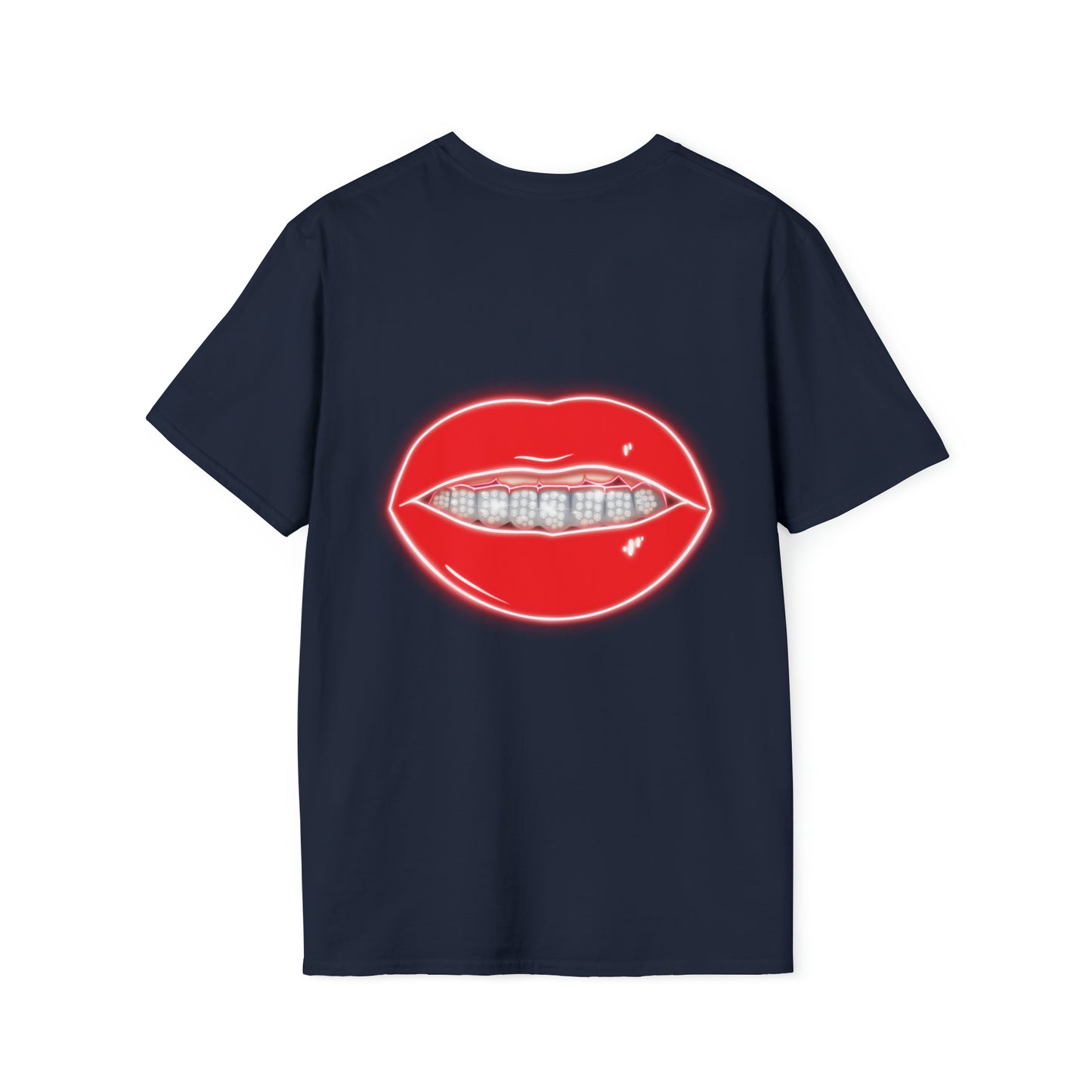 Red Drippin Diamonds Lips - Unisex Softstyle T-Shirt