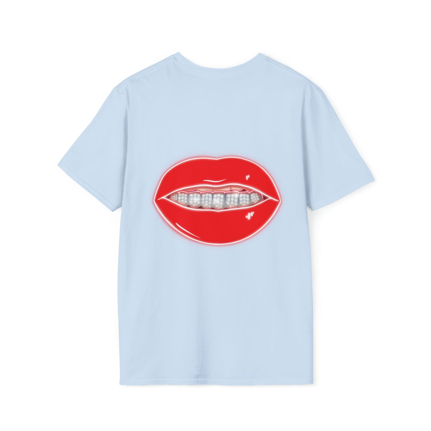 Red Drippin Diamonds Lips - Unisex Softstyle T-Shirt