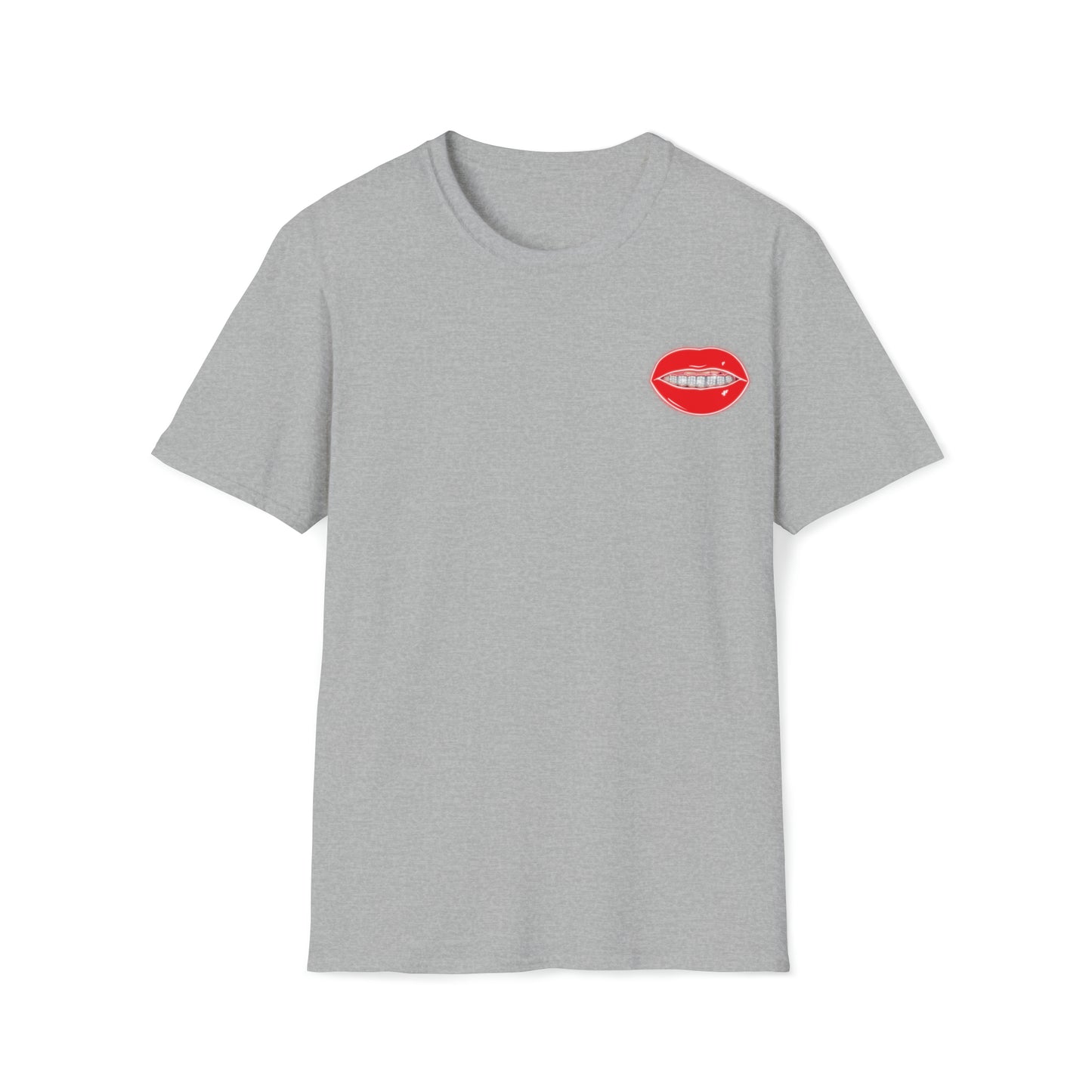 Red Drippin Diamonds Lips - Unisex Softstyle T-Shirt