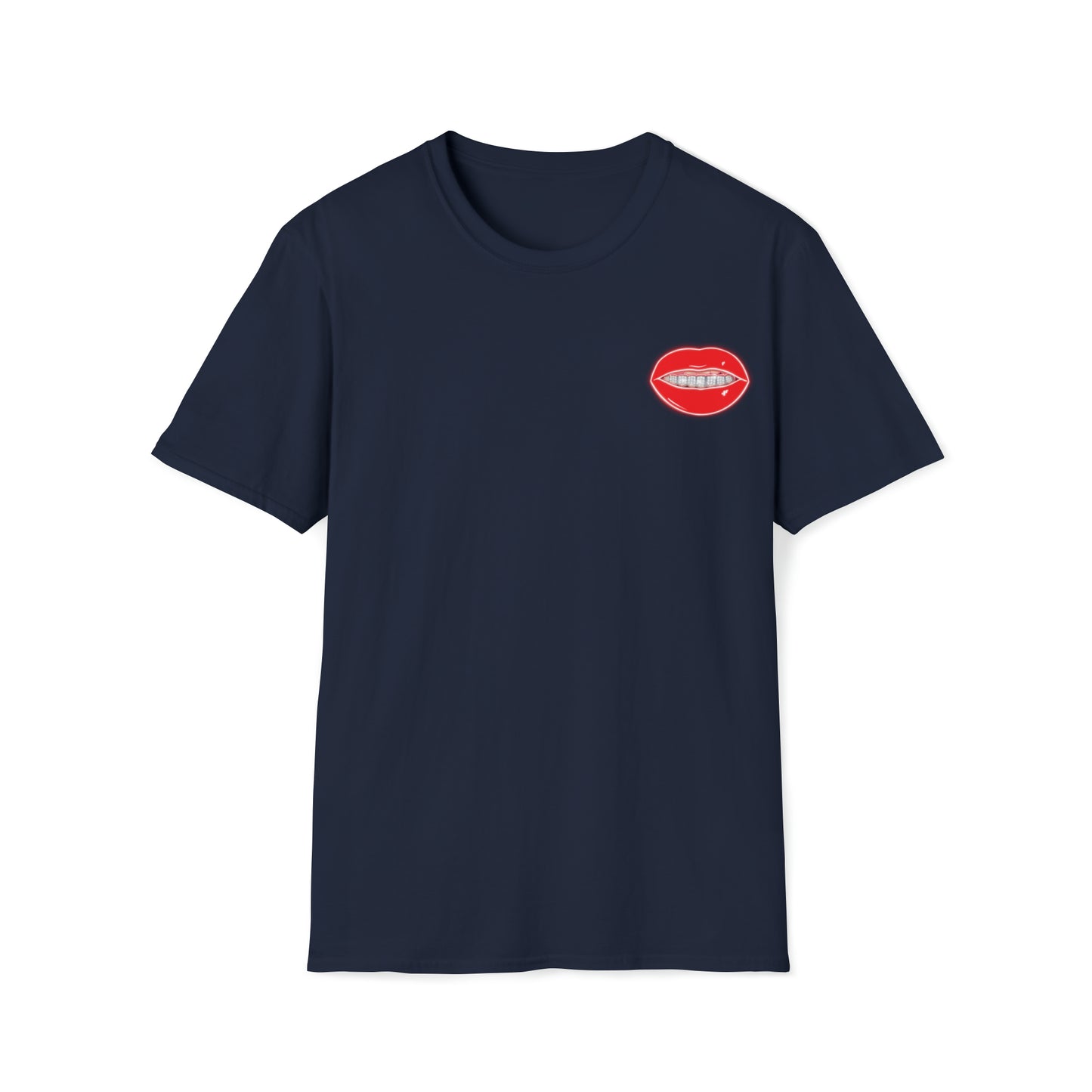 Red Drippin Diamonds Lips - Unisex Softstyle T-Shirt
