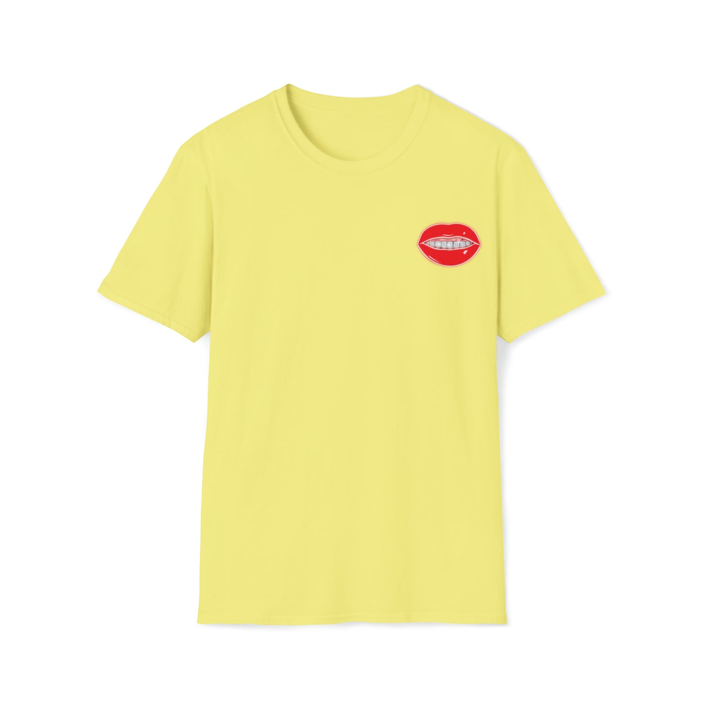 Red Drippin Diamonds Lips - Unisex Softstyle T-Shirt