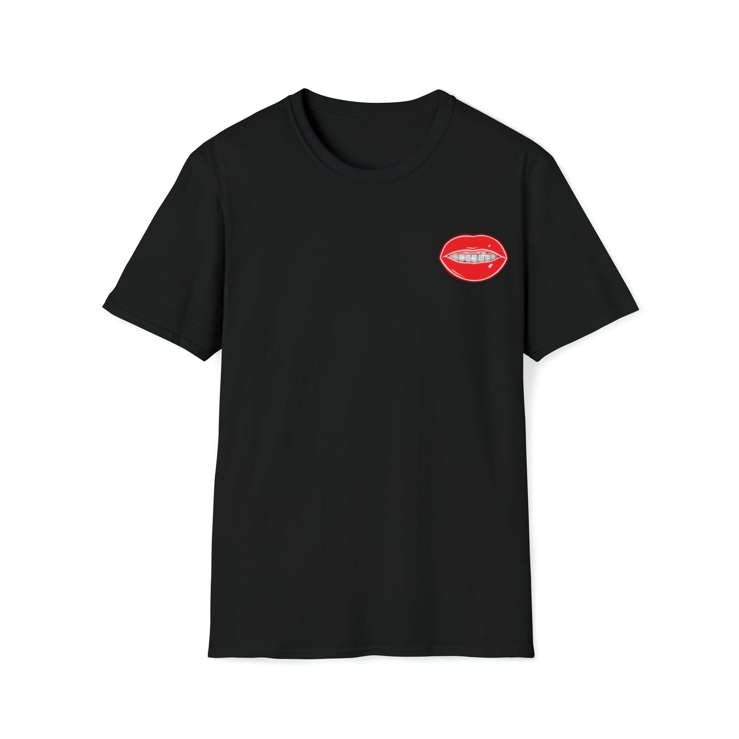 Red Drippin Diamonds Lips - Unisex Softstyle T-Shirt