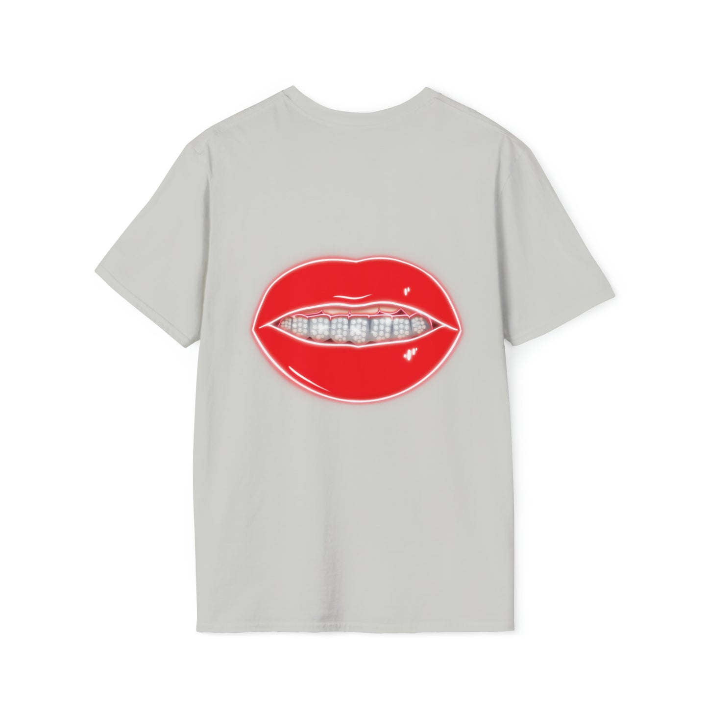 Red Drippin Diamonds Lips - Unisex Softstyle T-Shirt
