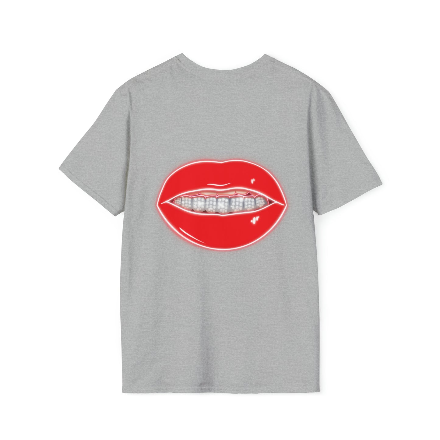 Red Drippin Diamonds Lips - Unisex Softstyle T-Shirt