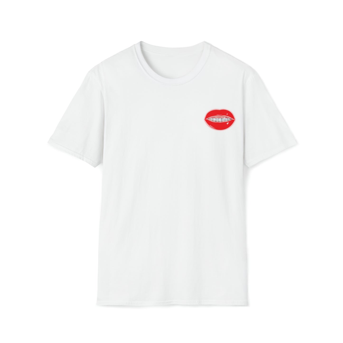 Red Drippin Diamonds Lips - Unisex Softstyle T-Shirt