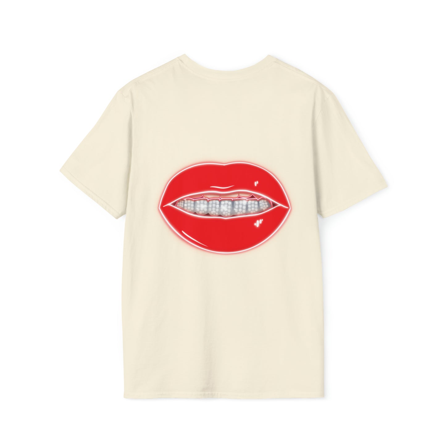 Red Drippin Diamonds Lips - Unisex Softstyle T-Shirt