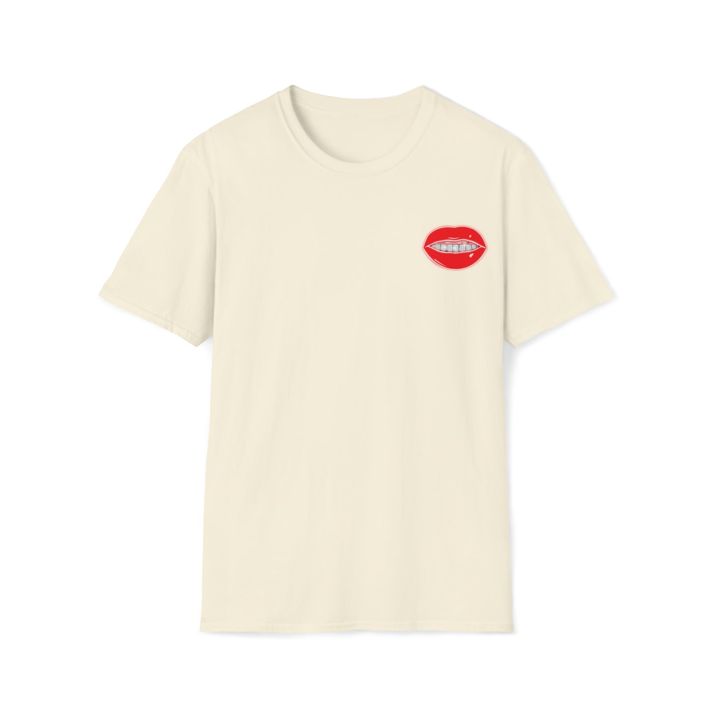 Red Drippin Diamonds Lips - Unisex Softstyle T-Shirt