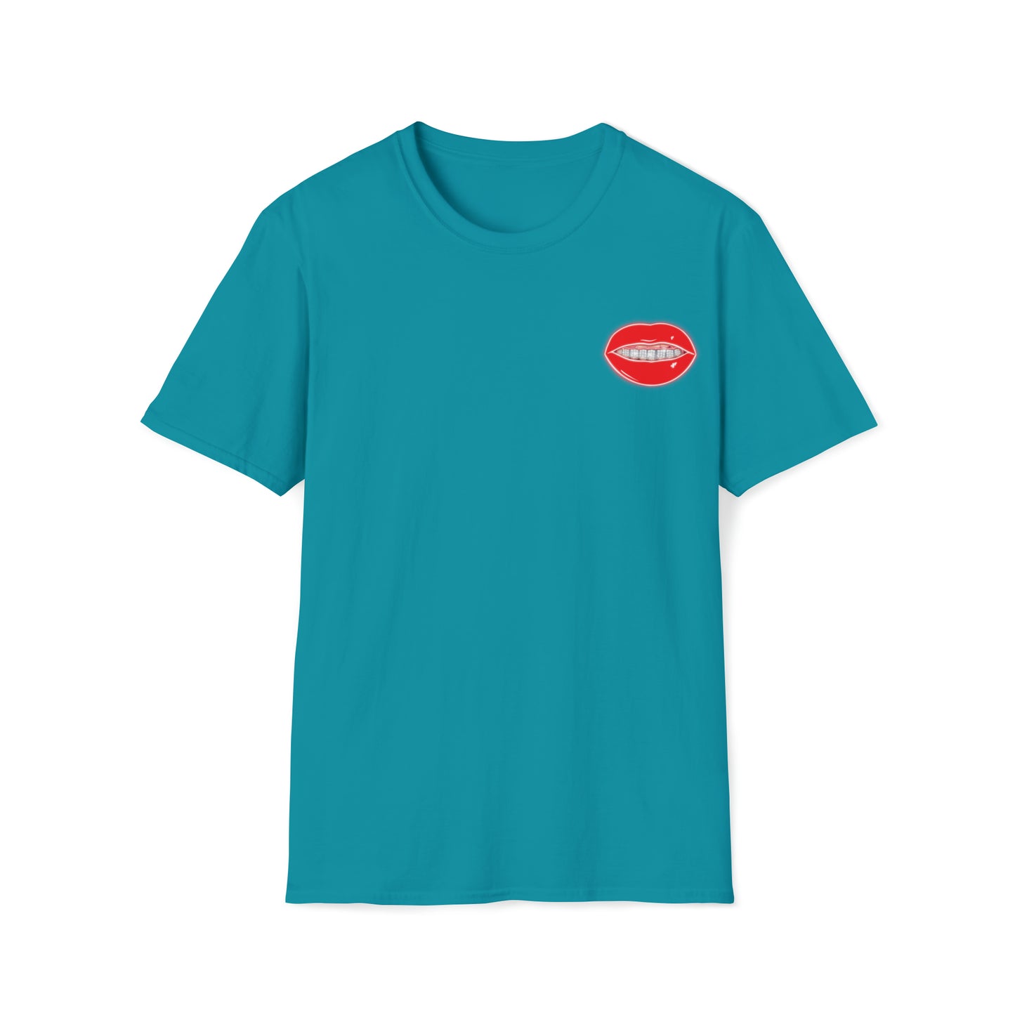 Red Drippin Diamonds Lips - Unisex Softstyle T-Shirt