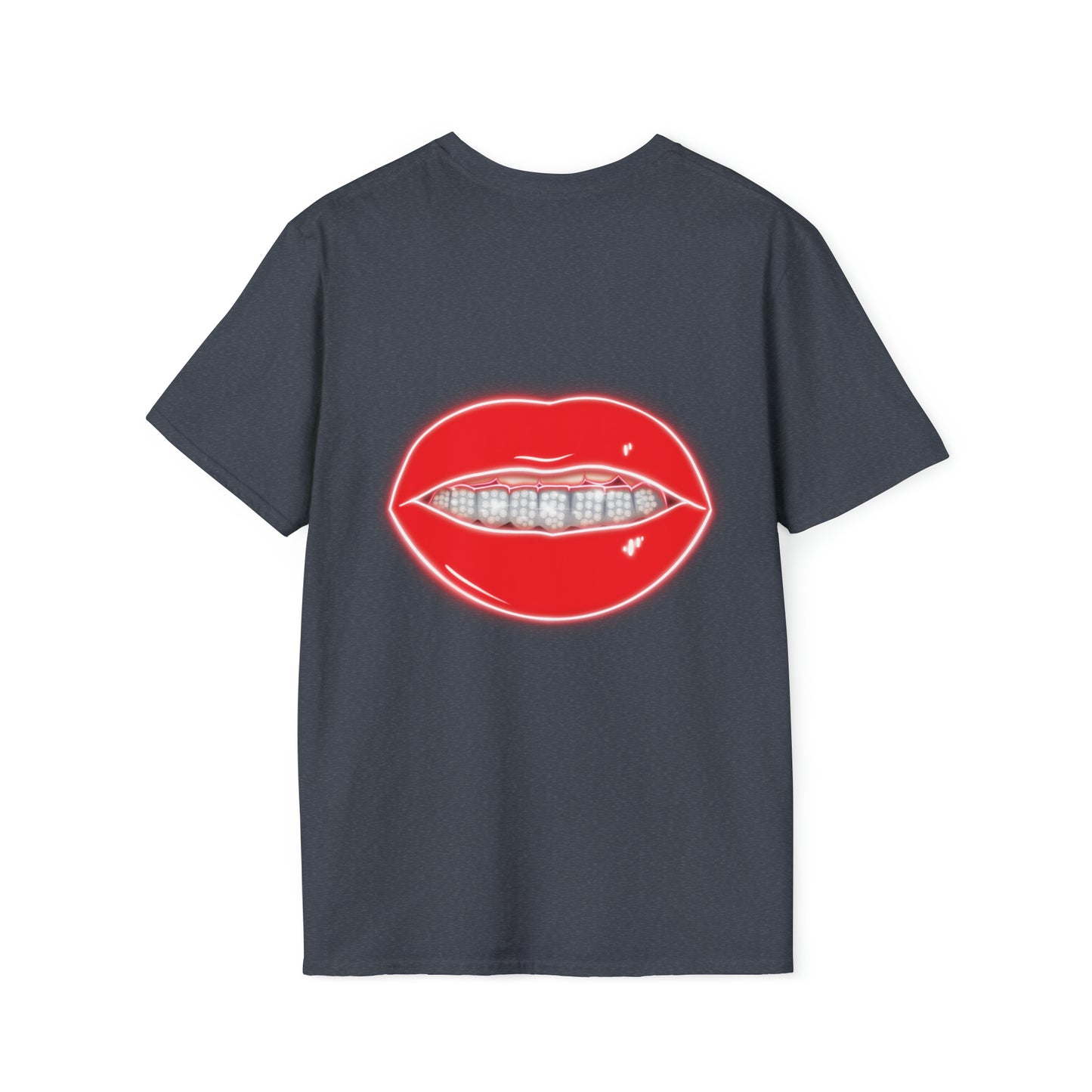 Red Drippin Diamonds Lips - Unisex Softstyle T-Shirt