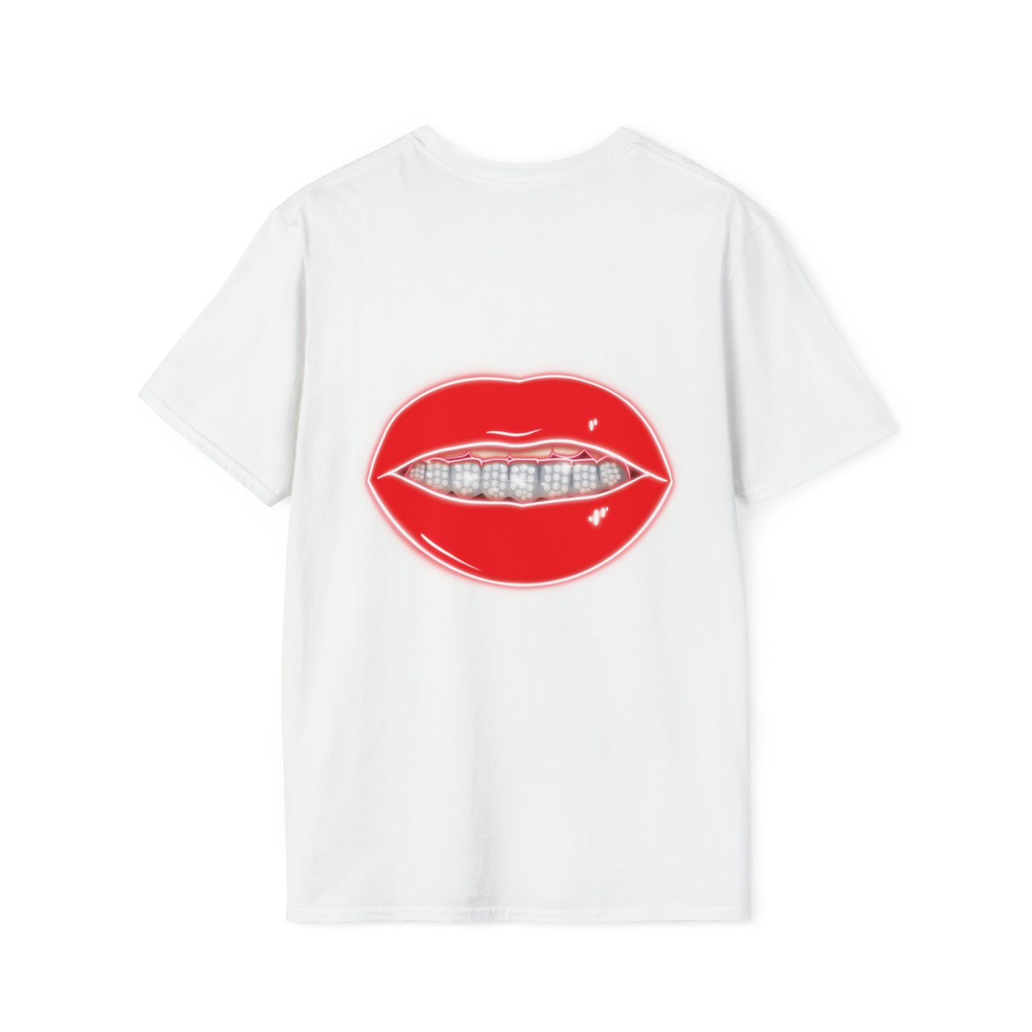 Red Drippin Diamonds Lips - Unisex Softstyle T-Shirt