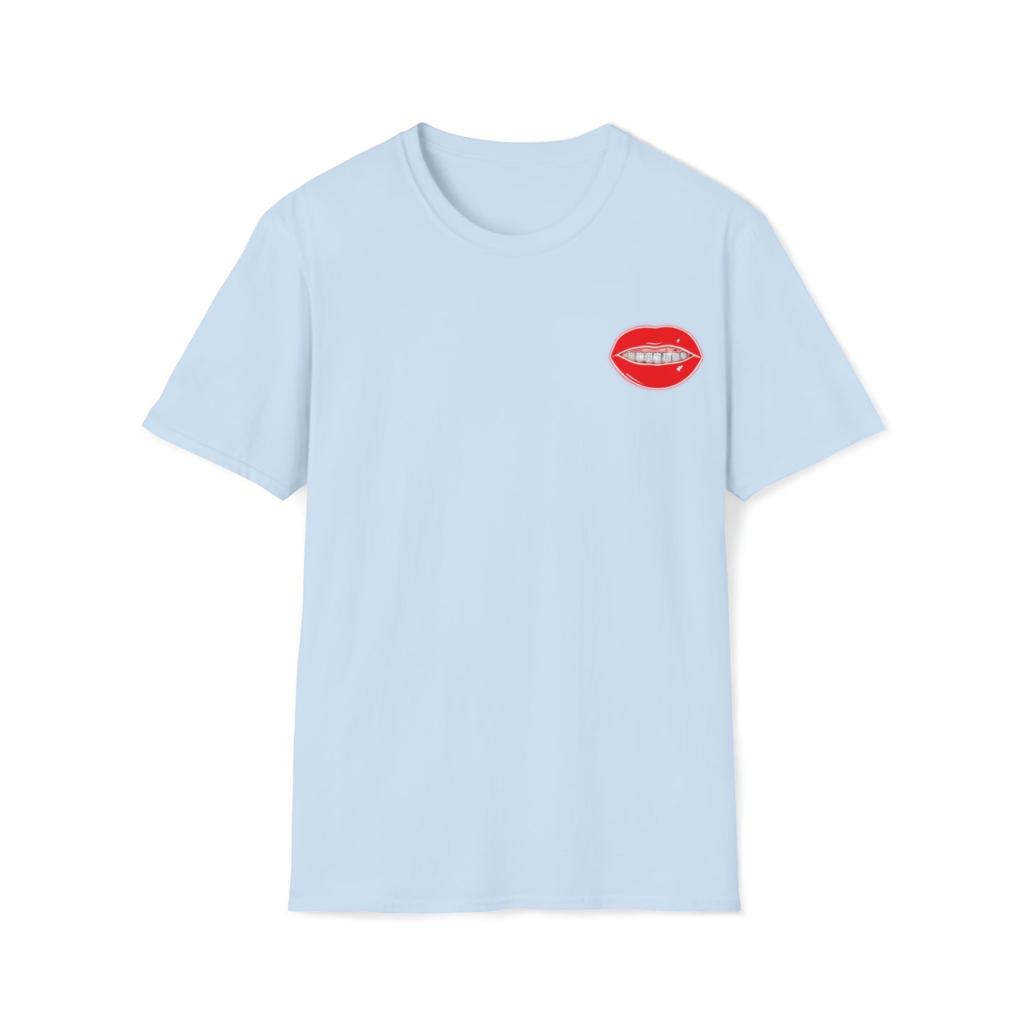 Red Drippin Diamonds Lips - Unisex Softstyle T-Shirt