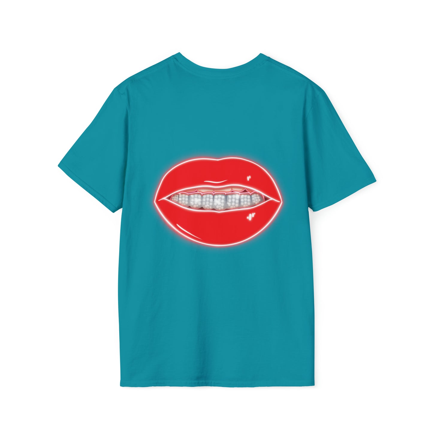 Red Drippin Diamonds Lips - Unisex Softstyle T-Shirt
