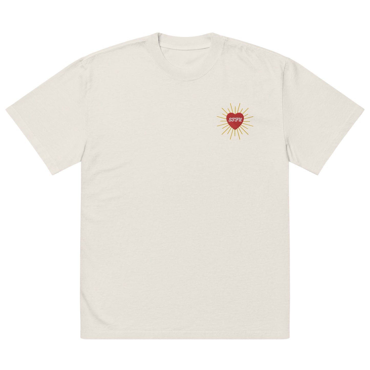 STFU w/ Love Oversized faded t-shirt