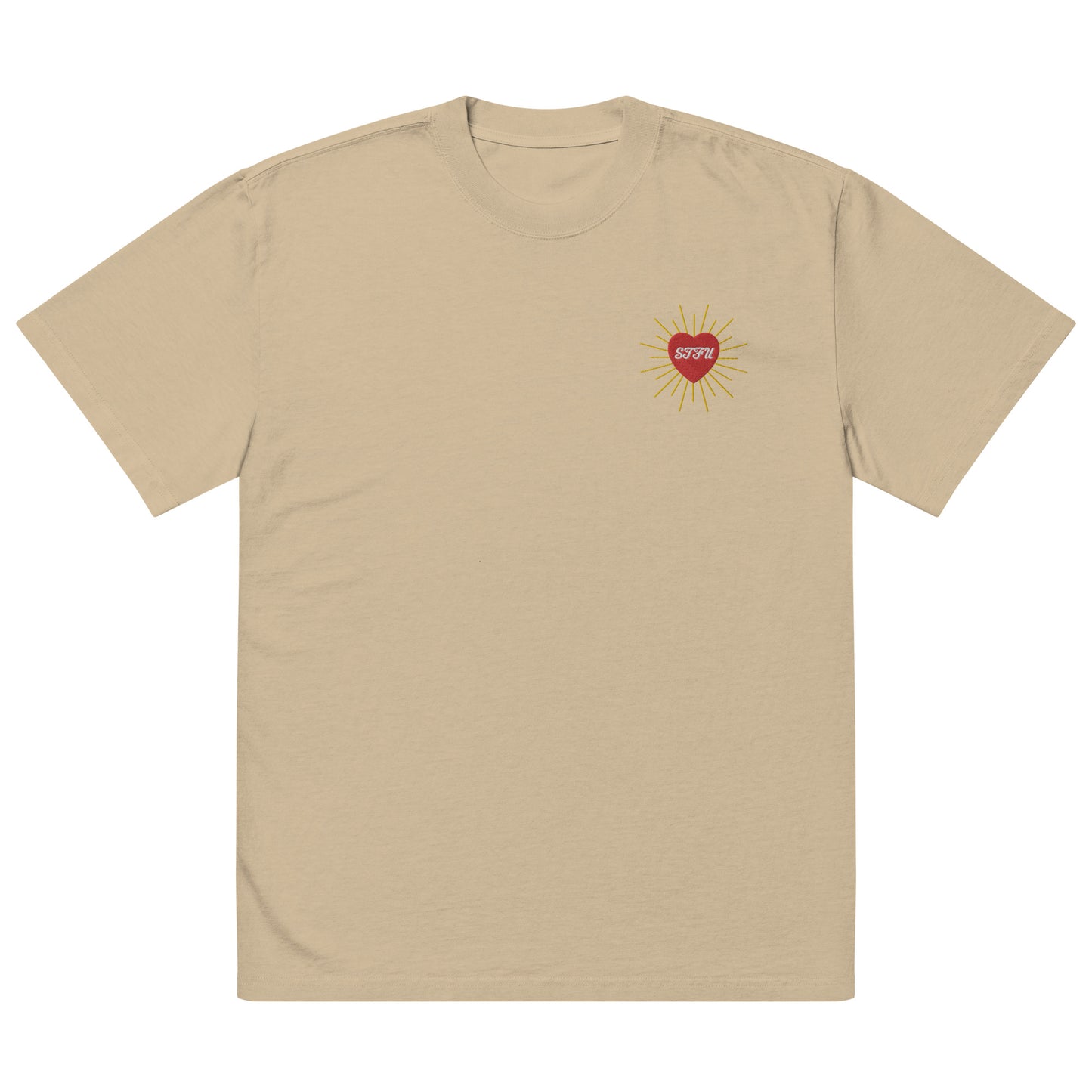 STFU w/ Love Oversized faded t-shirt