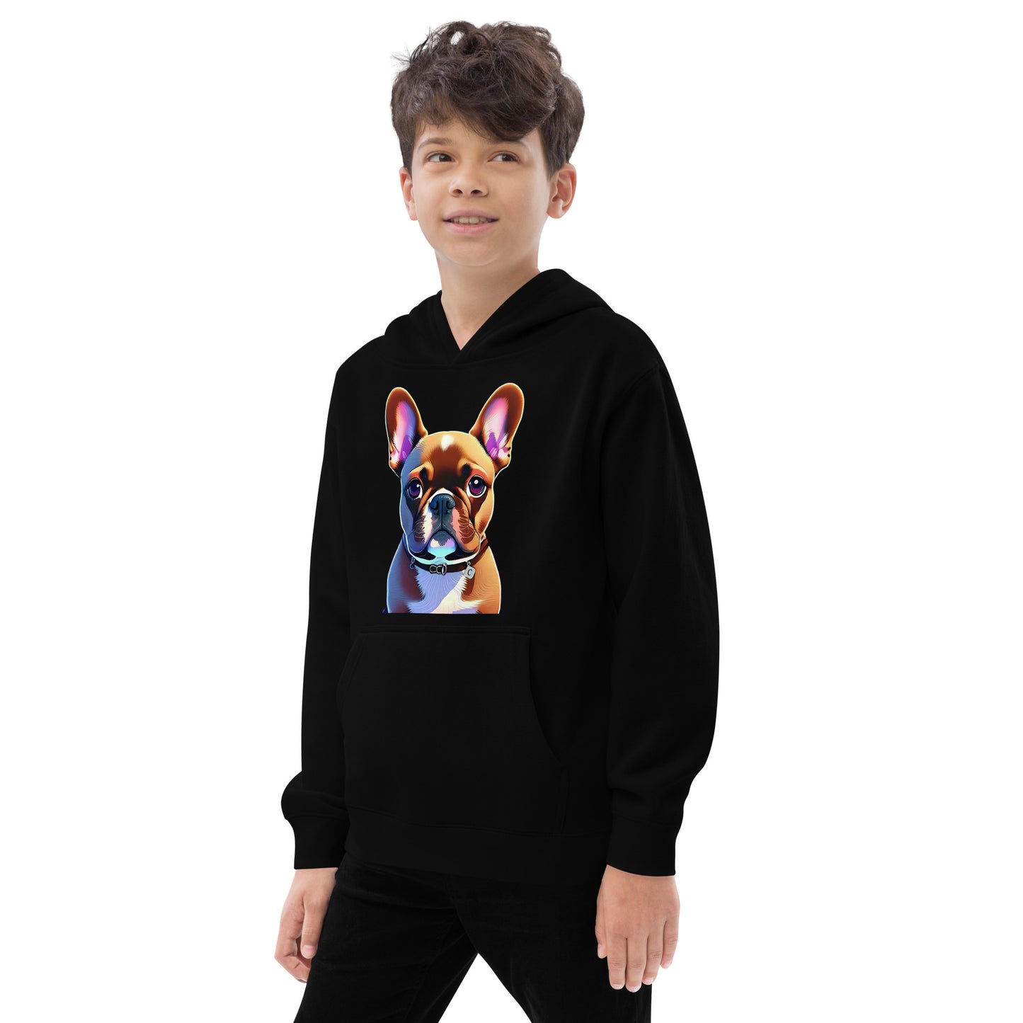 Kid's Frenchie fleece hoodie