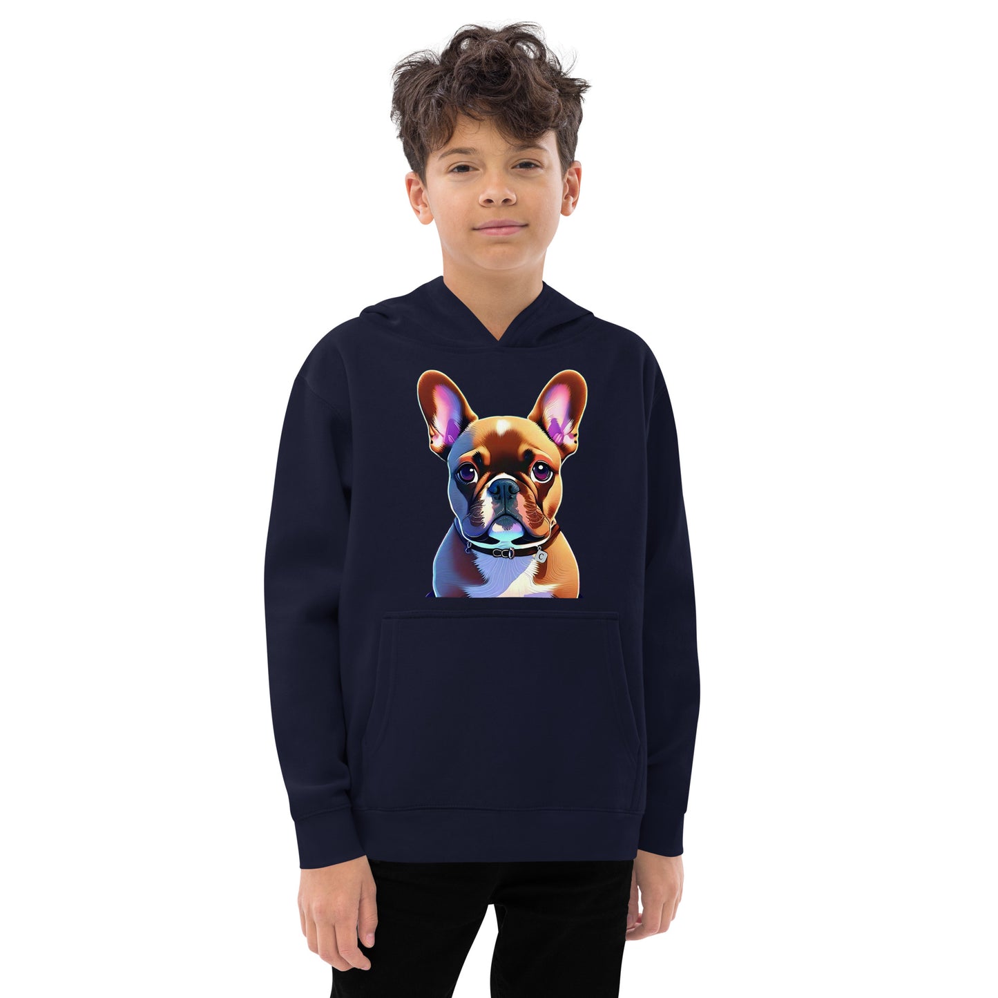 Kid's Frenchie fleece hoodie