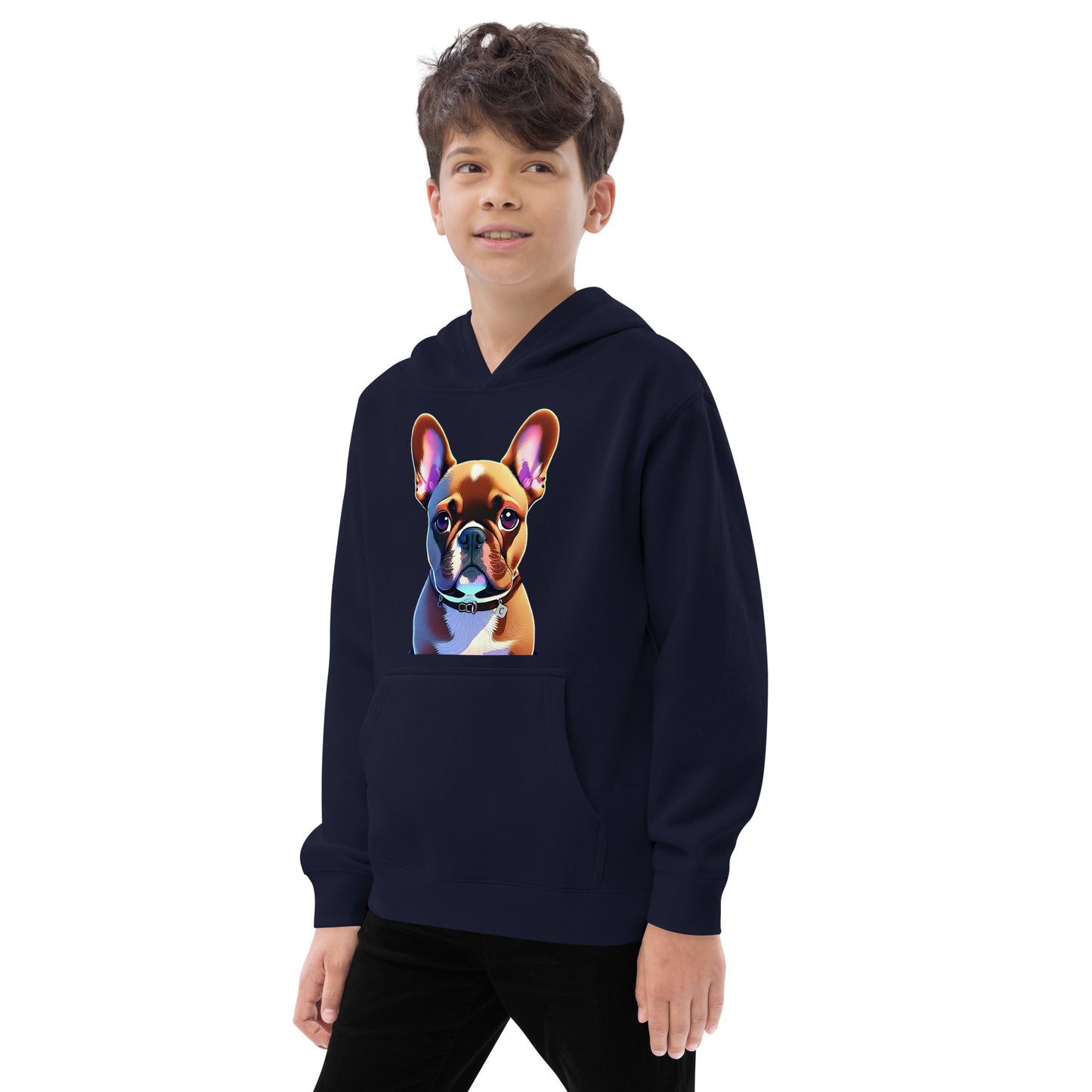 Kid's Frenchie fleece hoodie