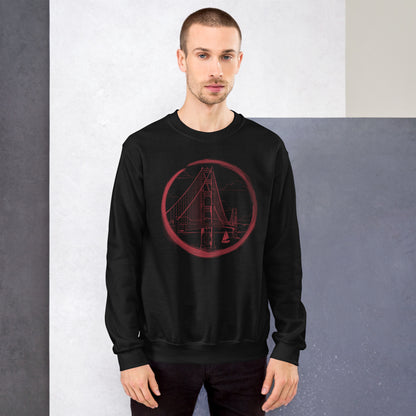 Niner Red Golden Gate Bridge Sweatshirt