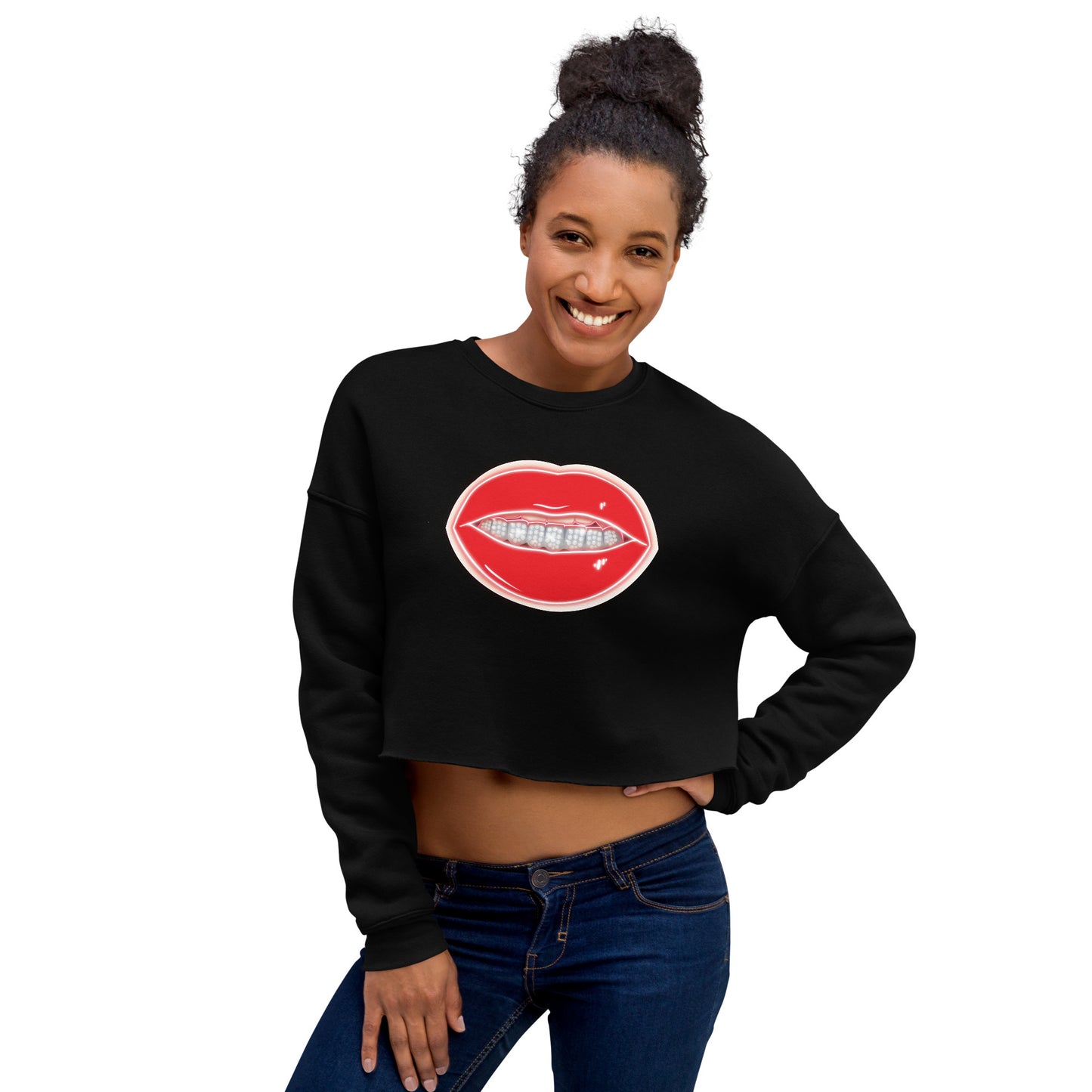 Diamond Grill Crop Sweatshirt