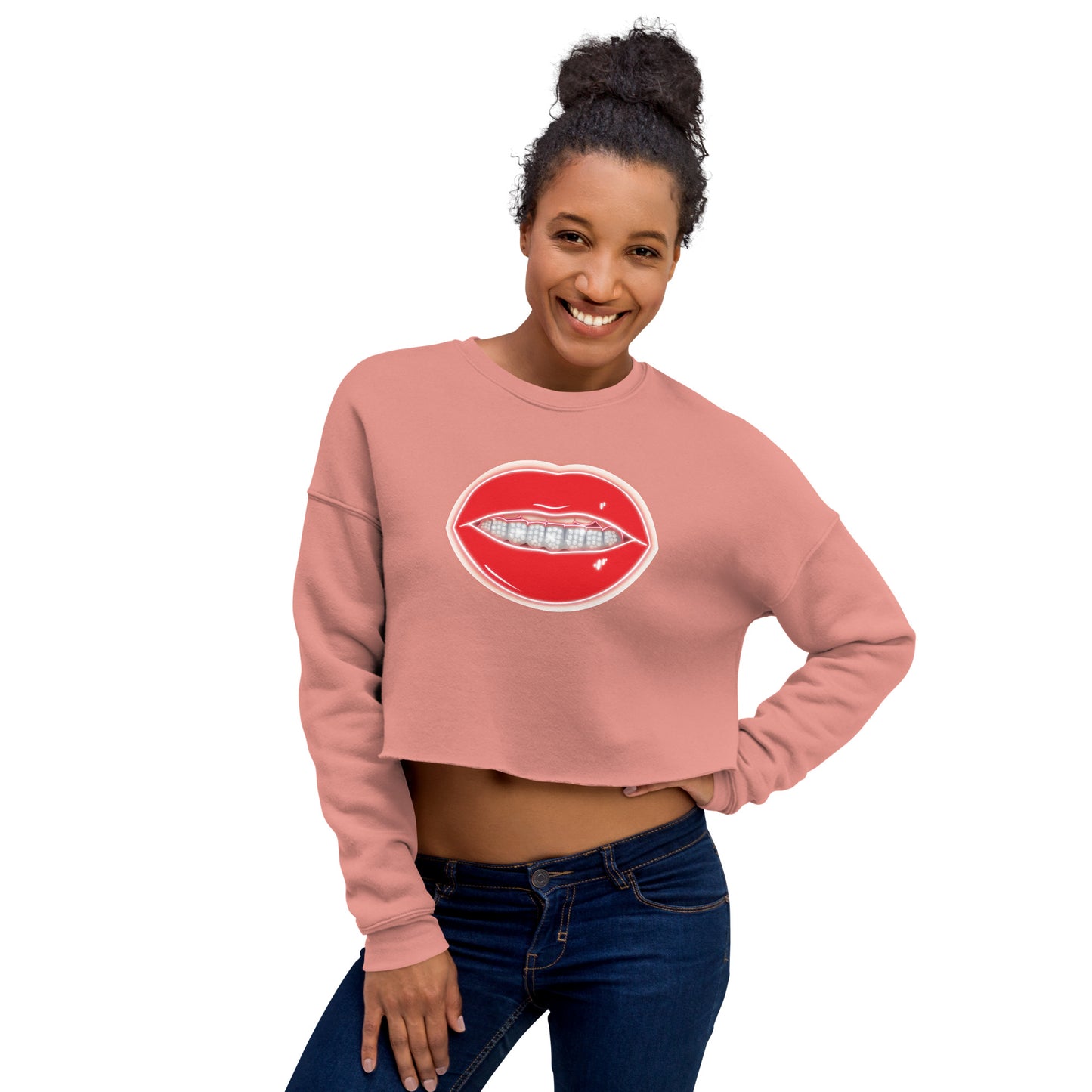 Diamond Grill Crop Sweatshirt