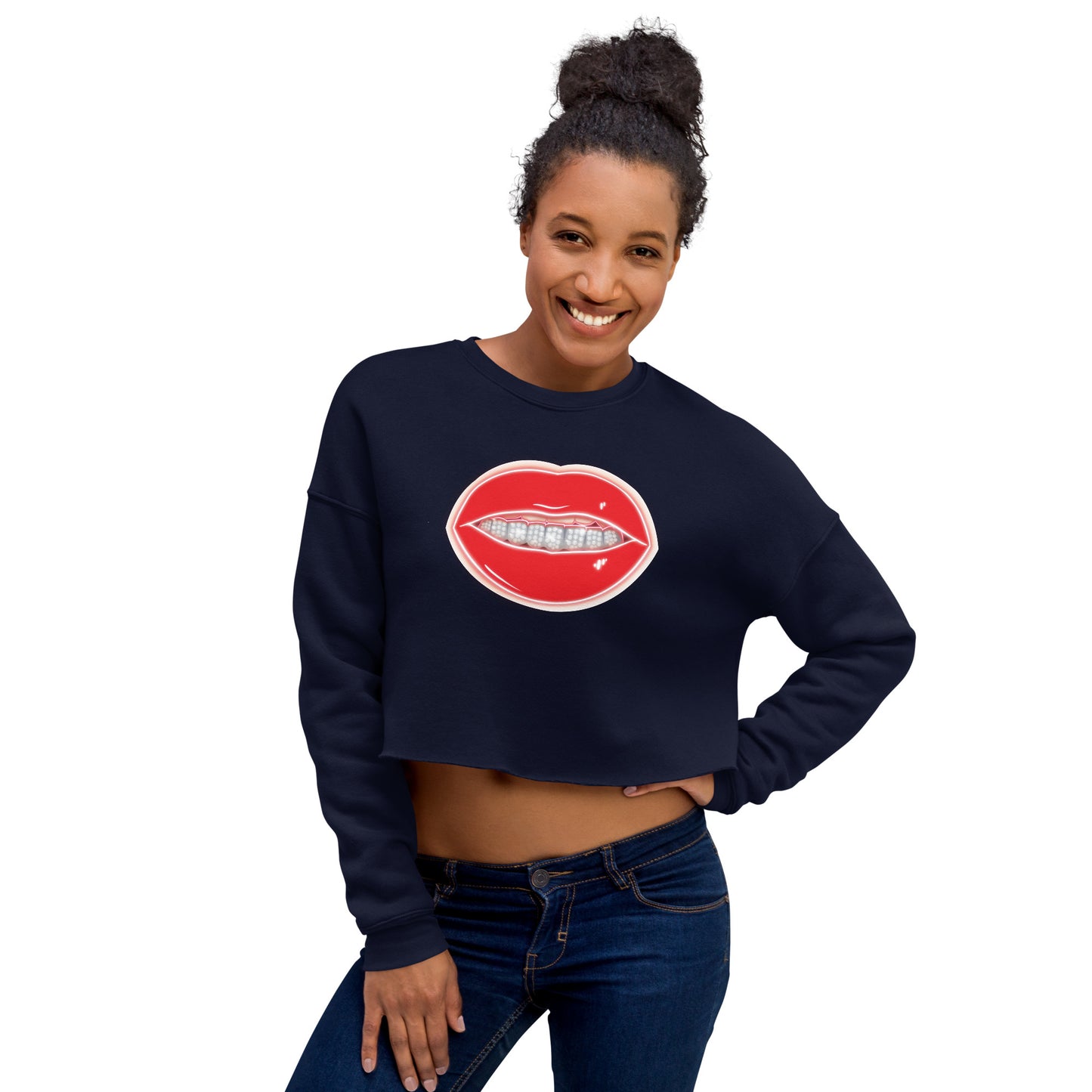 Diamond Grill Crop Sweatshirt